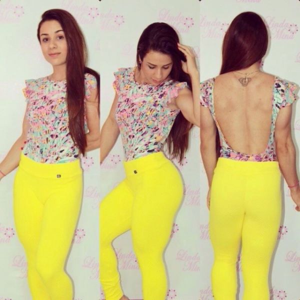 Calça e Top Tecido em Gel (importado)